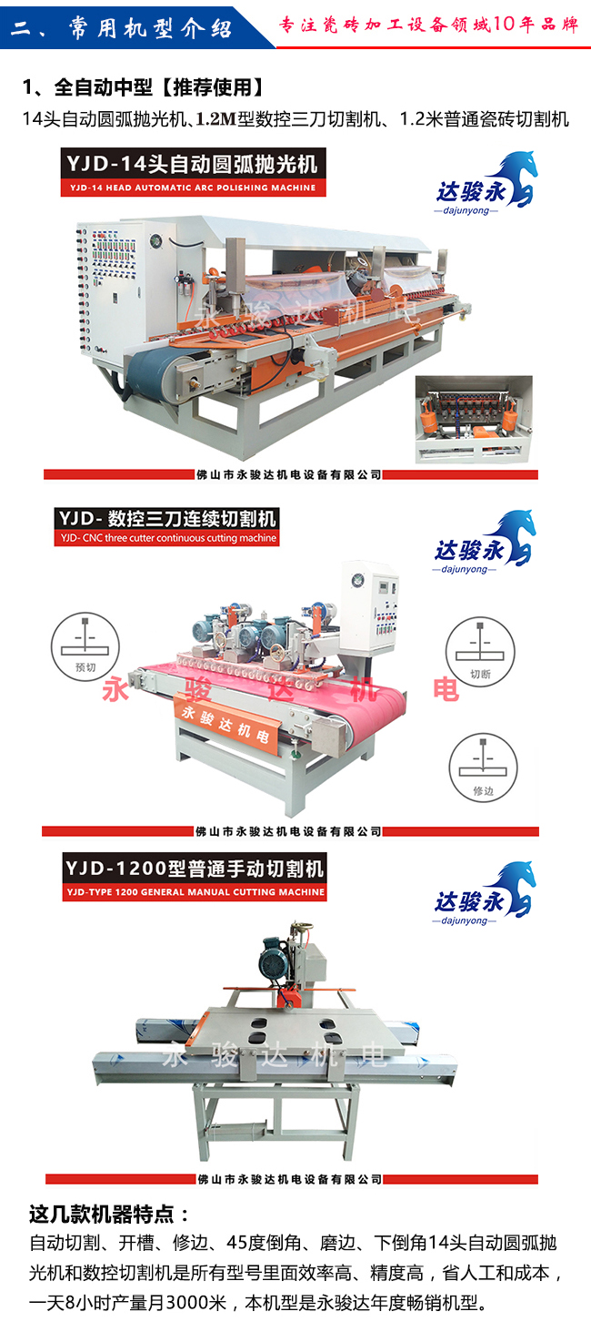 新開辦瓷磚加工廠需要哪些設備？